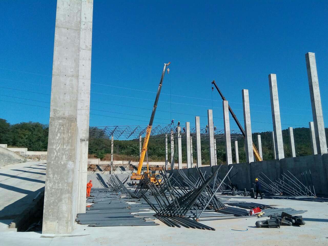 乐清搅拌站网架